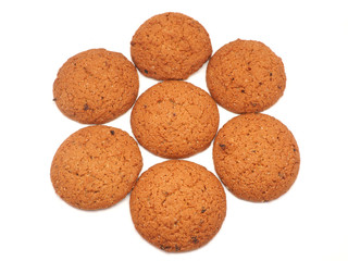 cookies on a white background