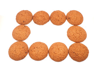 cookies on a white background