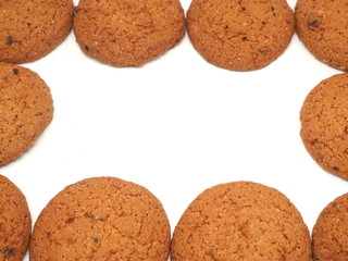 cookies on a white background