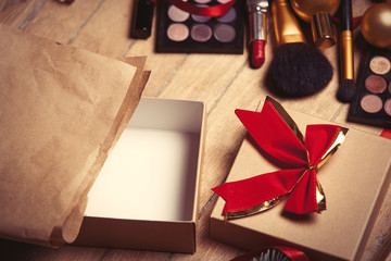 cosmetics and christmas gifts