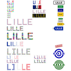 Lille text design set