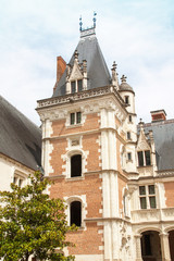 Fototapeta na wymiar Château de Blois, aile Louis XII, chapelle Saint-Calais et galerie Charles d'Orléans, Loir et Cher, Val de Loire