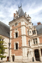 Fototapeta na wymiar Château de Blois, aile Louis XII, chapelle Saint-Calais et galerie Charles d'Orléans, Loir et Cher, Val de Loire 