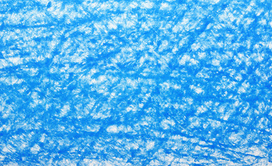 Background blue crayon drawing