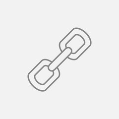 Chain links line icon.