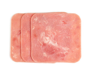 squared slice of lean pork ham