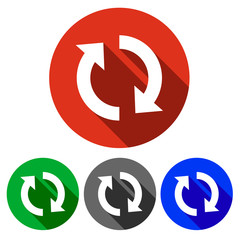 Four vector icons restart