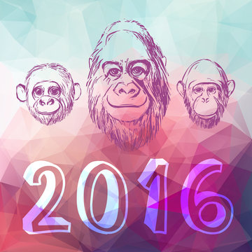 Abstract postcard 2016