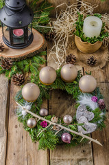 Fototapeta na wymiar Christmas advent wreath