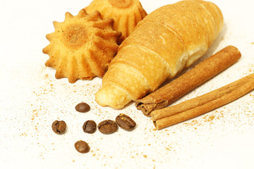 cinnamon muffins baked croissants