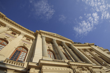 Facade of Central University Library of Bucharest, Carol I