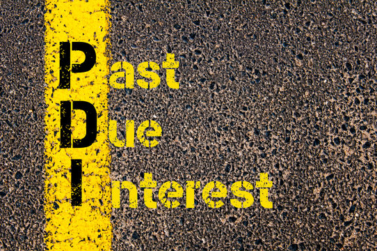 Accounting Business Acronym PDI Past Due Interest