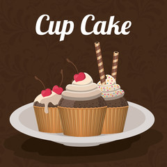 delicious cupcake design 