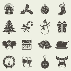 Vector Christmas icons