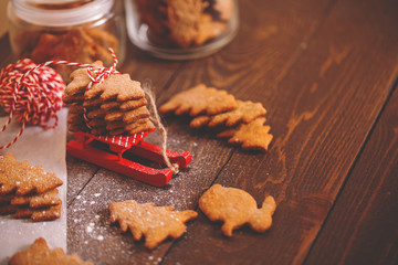 Christmas cookies. festive decoration