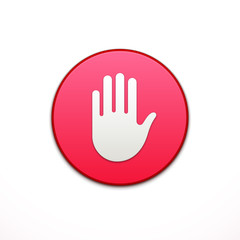 Privacy App icon. Application, button icon. Vector illustration, template