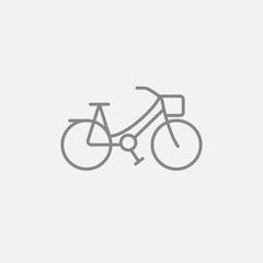 Bicycle line icon.
