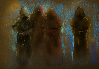 four monks