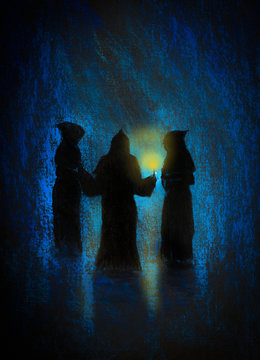 three monks