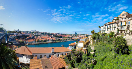 Aerial view of Porto in Portugal