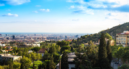 Obraz premium Panoramic view of Barcelona