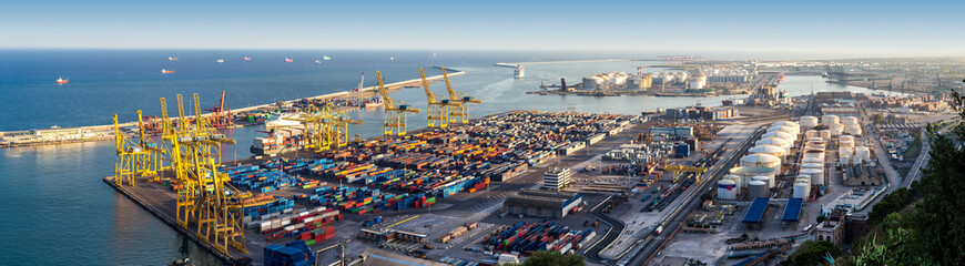 Naklejka premium Port in Barcelona