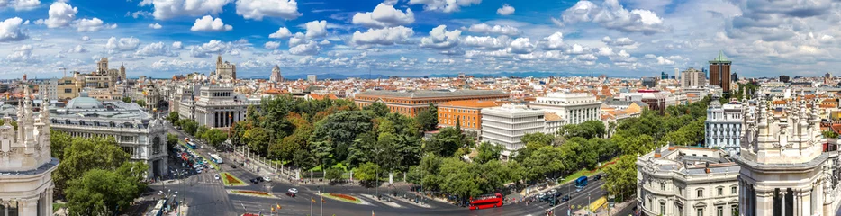 Crédence en verre imprimé Madrid Place de Cibeles à Madrid