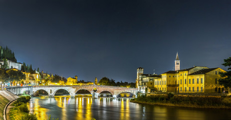 Ponte di Pietra. Bridge in Verona
