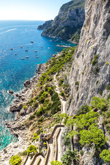 Capri island  in Italy