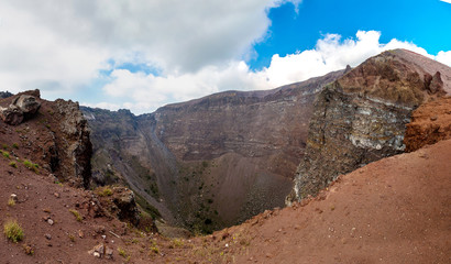 Vesuvius volcano crater