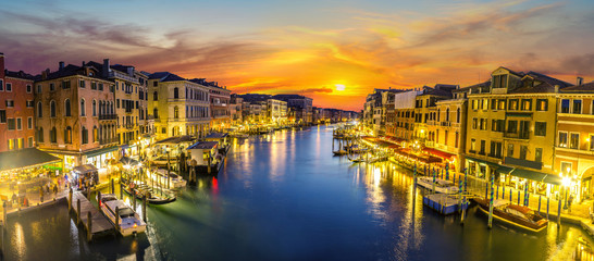 Fototapeta na wymiar Canal Grande in Venice, Italy