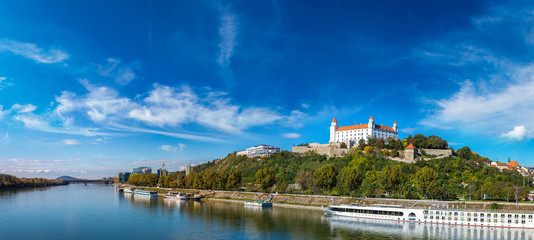 Fototapeta na wymiar Medieval castle in Bratislava, Slovakia