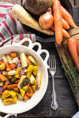 Simple food,roasted vegetables