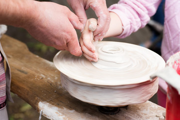 Child molds from clay