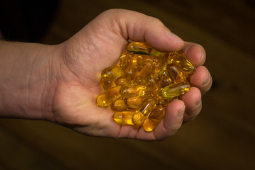 Fototapeta premium Handful of pills