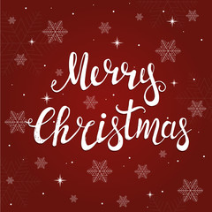 Fototapeta na wymiar Merry Christmas Typographical Background 