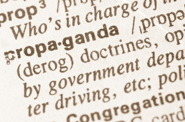 Dictionary definition of word propaganda