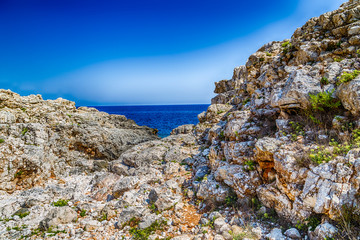 rocky beach on Adriatic Sea