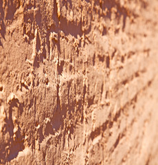 texture wall in africa morocco the old brick construction concre