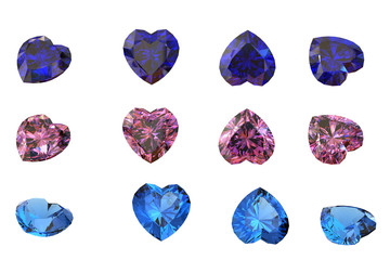 Fototapeta premium 3D illustration of Diamond. Jewelry background. Fashion accessory