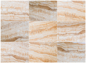 Group of closeup surface marble floor texture background