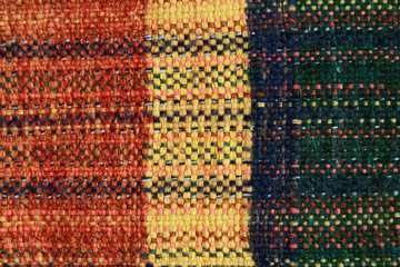 Wool texture with color stripes