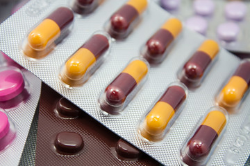 packings of medicine pills and capsules