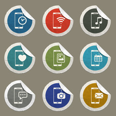 Smartphone simply icons