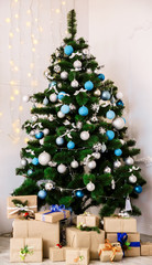 Christmas living room with Christmas Tree