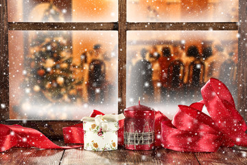 window sill and snow space 