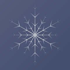 Obraz premium Vector illustration of a snowflake