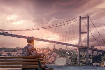 Keuken spatwand met foto Bosphorus Bridge,İstanbul,Turkey © Sondem