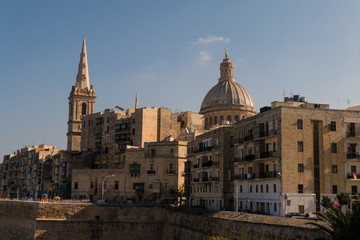 Fototapeta na wymiar Blick auf Valetta aus Nord-Westen - Malta