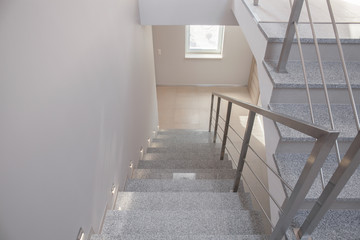 Empty staircase in detached house